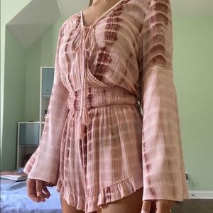 lizard thicket tie die romper